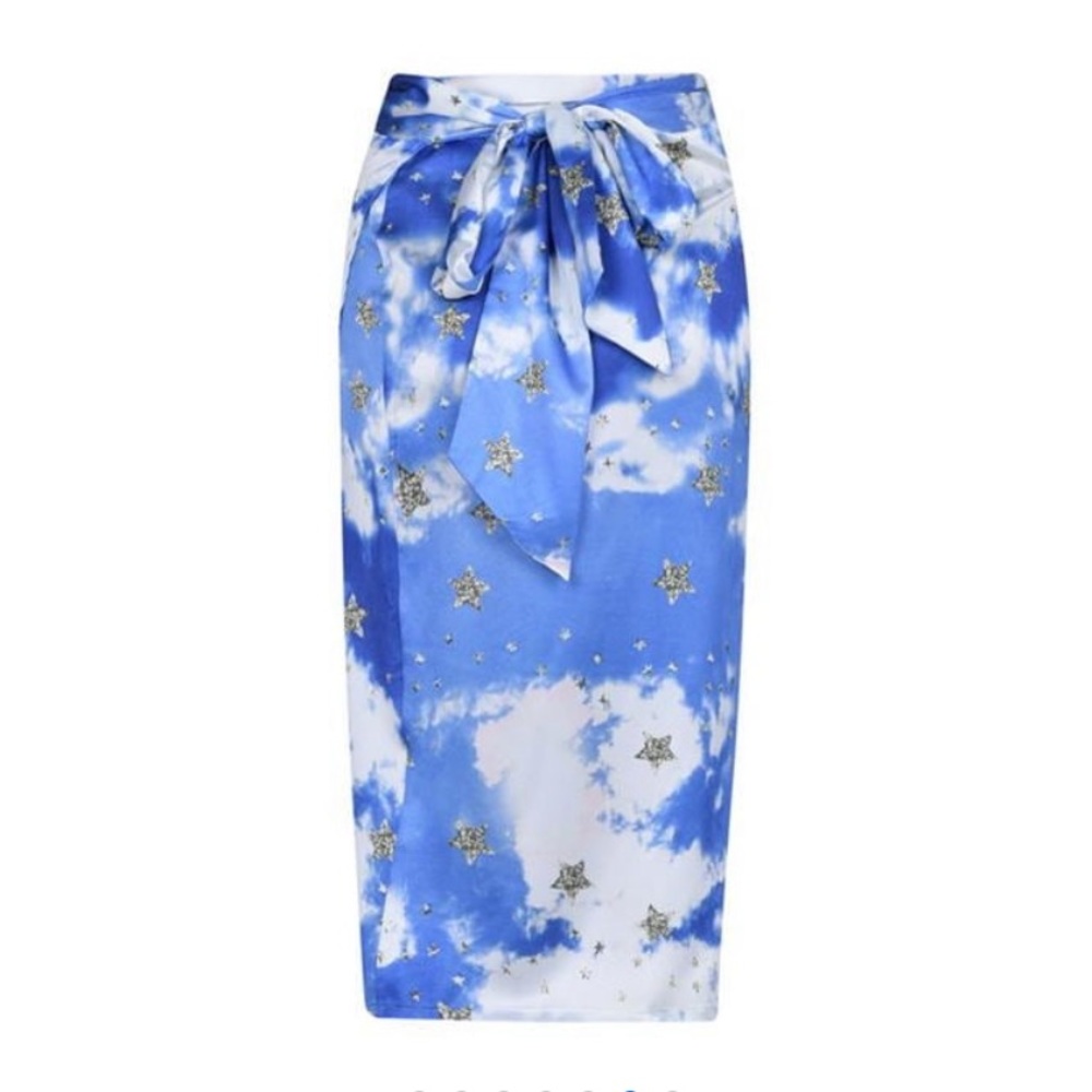 Never Fully Dressed Cloud & Stars Wrap Skirt